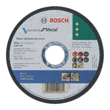 Paquete 10 Disco Corte Metal Recto 4 1/2 Bosch 2608619383 Plateado