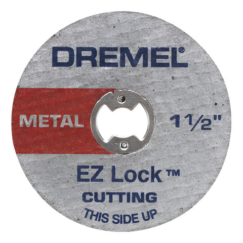 Kit 5 Discos Corte Ez-lock 1 1/2  38.1 Mm Dremel 2615e456aj Gris