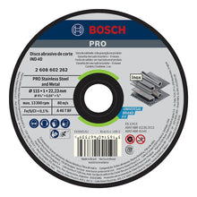 Disco Corte Industrial 40 4 1/2 X1x22.23 Bosch 2608602262 Gris