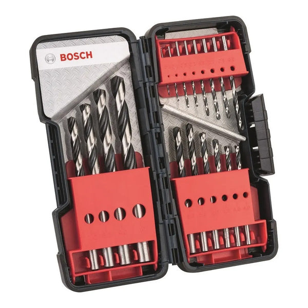 Juego 18 Brocas Twist Drill Hss Pointteq Bosch 2608577350