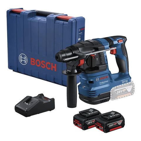 Martillo Inalambrico+cargador+2 Baterias Bosch Gbh 185-li Azul