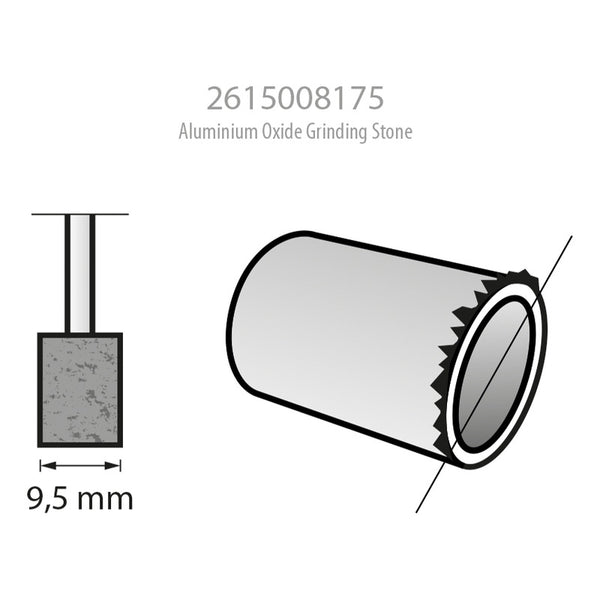 Punta Oxido Aluminio 8175 3/8  9.53 Mm Dremel 2615008175