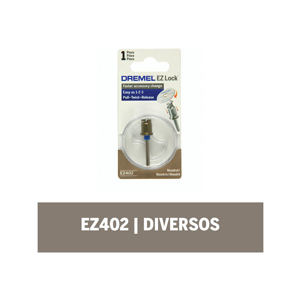 Mandril Vástago Adaptador Dremel Ez402 1/8 3.2 Mm 2615e402ag
