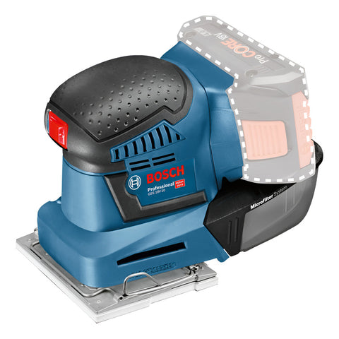 Lijadora Orbital Inalámbrica Bosch Gss 18v-10, 18v Sb De 1/4 Azul