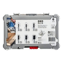 Set 6 Fresas Bosch P/router Fresadora Vastago 1/4 2607017467