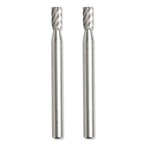 2 Fresa Alta Velocidad Punta Cuadrada 1/8  3.2 Mm Dremel 194