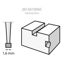 Fresa P/grabar Punta Cuadrada 1/16  1.6 Mm Dremel 26150109ac