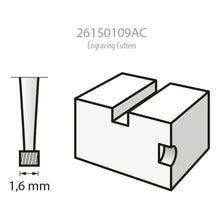 Fresa P/grabar Punta Cuadrada 1/16  1.6 Mm Dremel 26150109ac