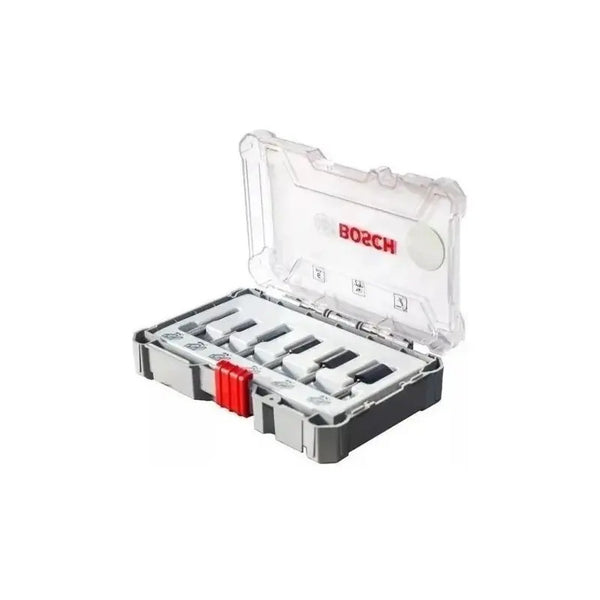 Set 6 Fresas Bosch P/router Fresadora Vastago 1/4 2607017467