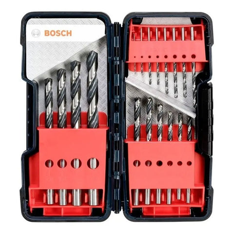 Juego 18 Brocas Twist Drill Hss Pointteq Bosch 2608577350