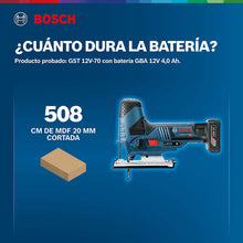 Sierra Caladora Inalámbrica Bosch Gst 12v-70 12v Sb