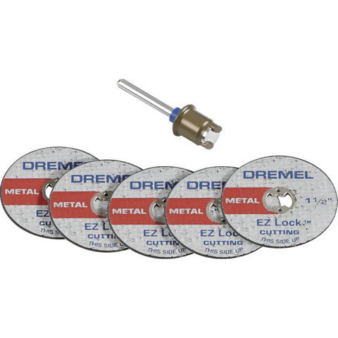 Kit 5 Discos Corte 1 1/2  +mandril Vástago Dremel 2615e406ad