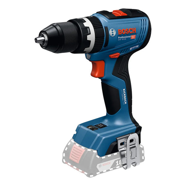 Kit Rotomartillo Inalambrico+2 Bat+carg+mal Bosch Gsb 18v-65 Azul 60 Hz