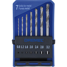 Set 7 Brocas Acero Hss 0.8 Mm Hasta 3.2 Dremel 26150628ae