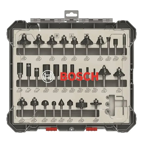 Set Fresas Bosch Mixto X 30 Unidades 1/4 2607017476 Bosch
