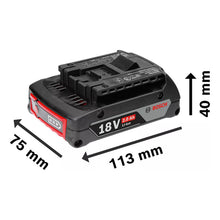 Kit Bosch 2 Baterías 18v 2,0 Ah + Cargador Gal 18v-20 Bivolt