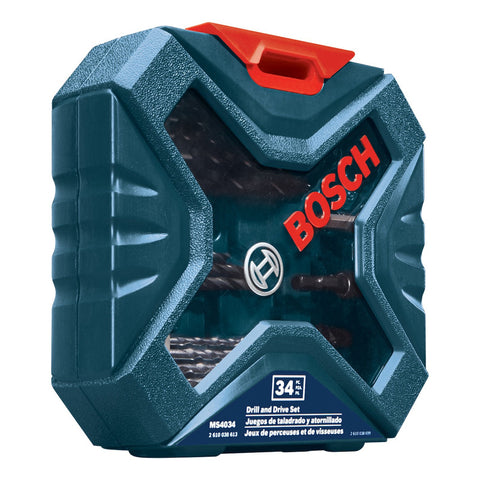 Set Brocas Puntas X-line Bosch 34pz Metal Madera Albañilería