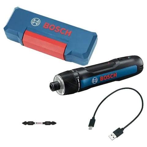 Atornillador Inalambrico Bosch Go 3.0 C/maletin Broca Cable Azul 360 Rpm