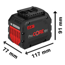 Batería Procore 18v 12,0 Ah Profesional Bosch Mod 1600a016gu