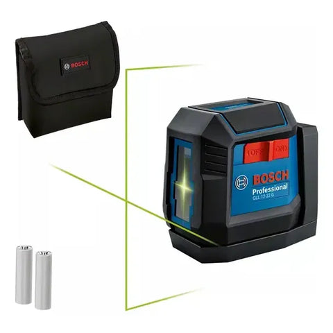 Nivel Láser Verde Bosch Gll 12-22 G, 12m 1 Batería + Soporte