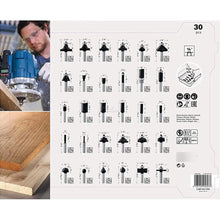 Set Fresas Bosch Mixto X 30 Unidades 1/4 2607017476 Bosch