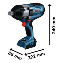 Kit Llave Impacto Gds18v-1050+cargador+baterias Bosch Azul 50 Hz