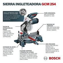 Sierra De Inglete Alámbrica 10  1750w Bosch Gcm 254