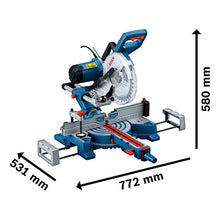 Sierra Inglete Alambrica Telescopica 1800w Bosch Gcm 254 Sd