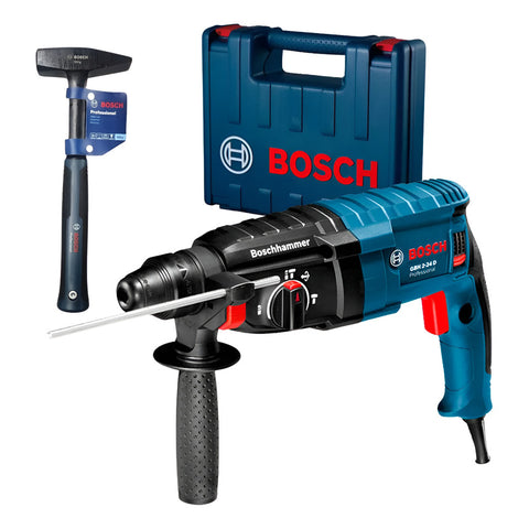 Rotomartillo Bosch Gbh 2-24 D Sds Plus + Maletín + Martillo Azul 5.100lpm