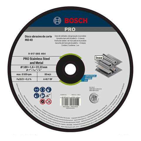Disco De Corte Ind 40 7  X 1.6 X 22.23 Bosch 9617085464 Gris