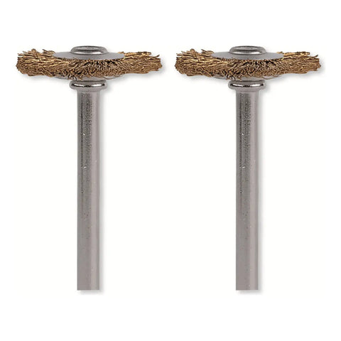 2 Pzas Cepillos De Latón De 3/4  19.1 Mm Dremel 26150535ab