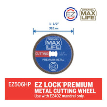Disco Corte Metal Premium 1 1/2  38.1 Mm Dremel 2615e506ha Azul