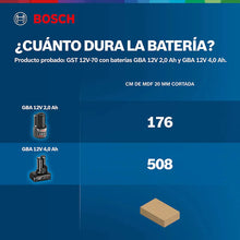 Sierra Caladora Inalámbrica Bosch Gst 12v-70 12v Sb
