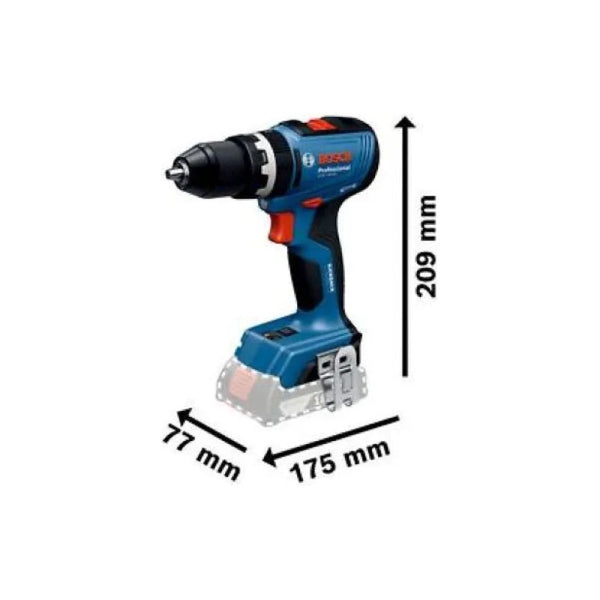 Kit Rotomartillo Inalambrico+2 Bat+carg+mal Bosch Gsb 18v-65 Azul 60 Hz