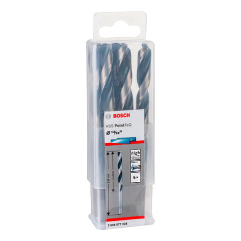 5 Pzas Broca P/metal Hss Pointteq 13/32  Bosch 2608577338