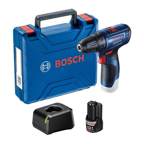 Taladro Atornillador Bosch Gsr 120-li 12v 1 Batería Maletín Azul